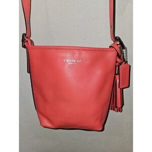 COACH Legacy Mini Duffle Crossbody Bag Leather